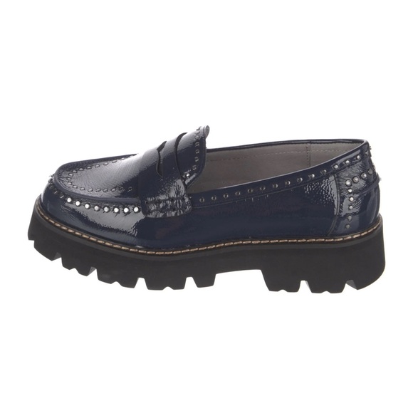 Donald Pliner | Massy Lug Sole Penny Loafers - Picture 2 of 5